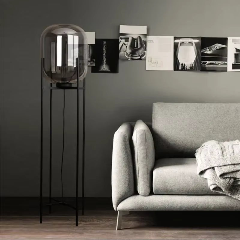 Pulpo Glass Table and Floor Lamp