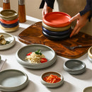 Deep Tank Creamic Plate Seasoning Sauce Dish Large Capacity Dinner Trays for Steak Salad Fruit Japanese Pretty Tableware-Letifly Lights and Decor