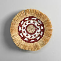 Scandinavian inspired raffia wall art woven raffia boho wall art