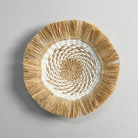 Scandinavian inspired raffia wall art woven raffia boho wall art