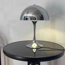 Table lamp dome silhouette glossy finish mid century style mushroom table lamp