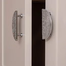 Solid Brass Cabinet Handle Round Kitchen Cabinet Pull High-end Luxury Wardrobe Chrome Silver Pulls Furniture Drawer Knob-Letifly Lights and Decor