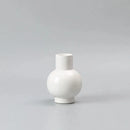 Ceramic Vase Bright Glazed Colorful Big Belly Round Shape Modern Decor