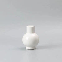 Ceramic Vase Bright Glazed Colorful Big Belly Round Shape Modern Decor
