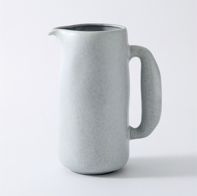 Free-form Handmade Ceramic Pitcher and Cup