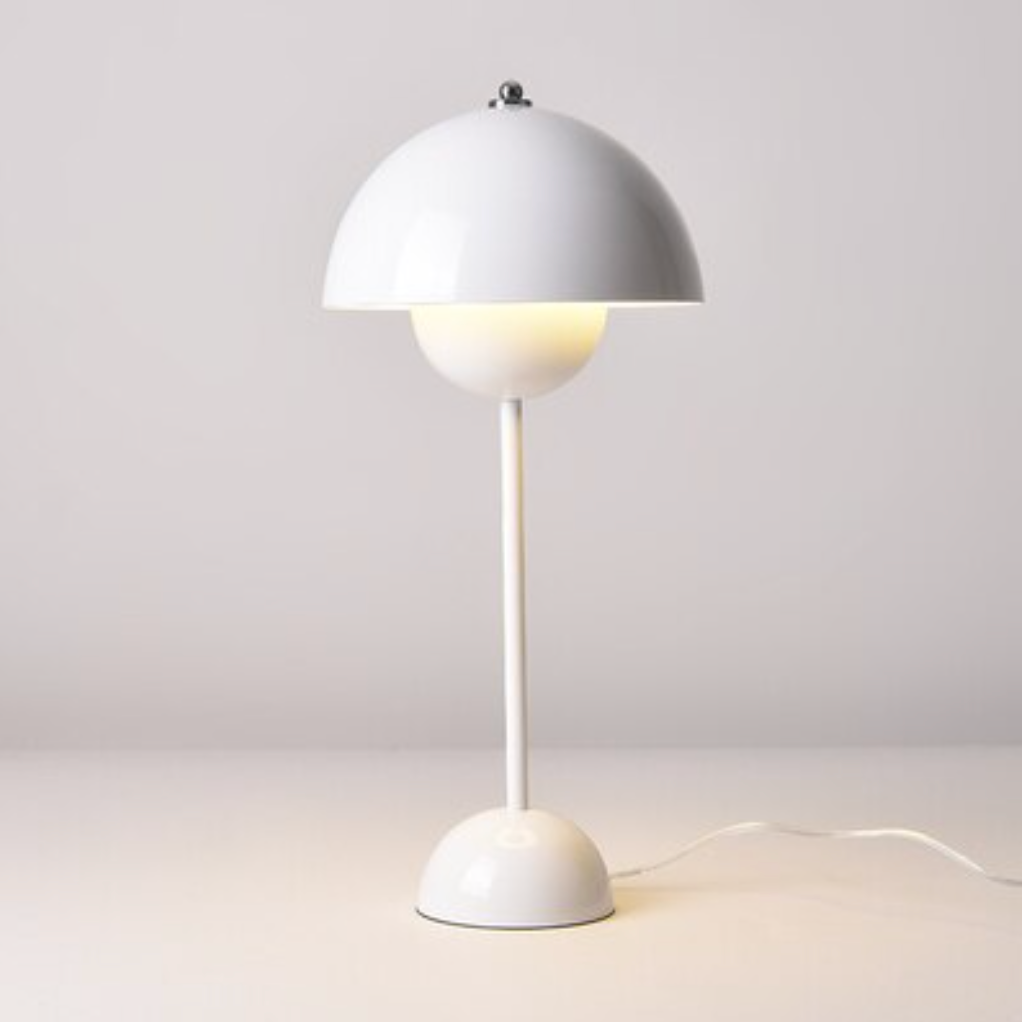 Flowerpot Lacquered Metal Table Lamp - Final Sale