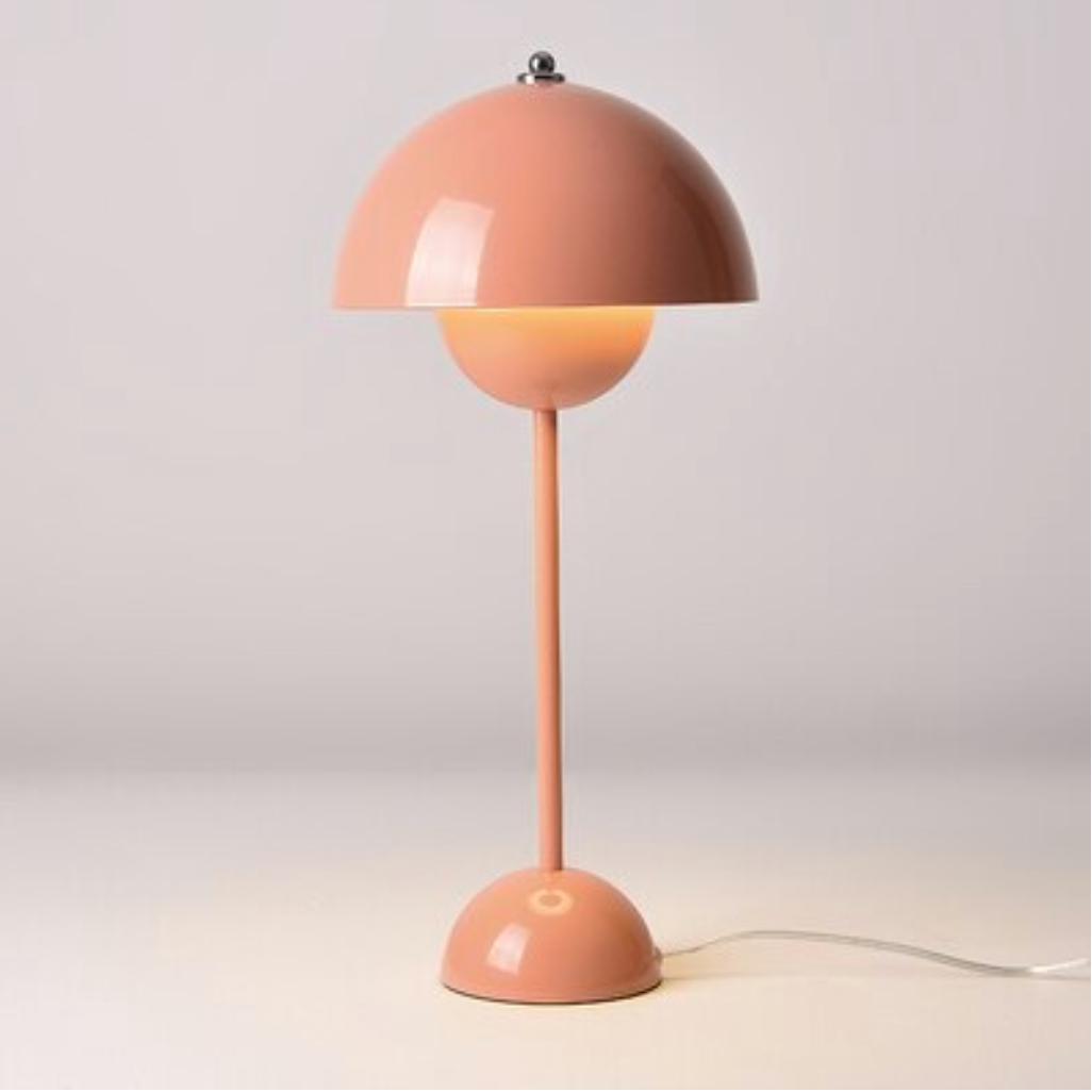 Flowerpot Lacquered Metal Table Lamp - Final Sale