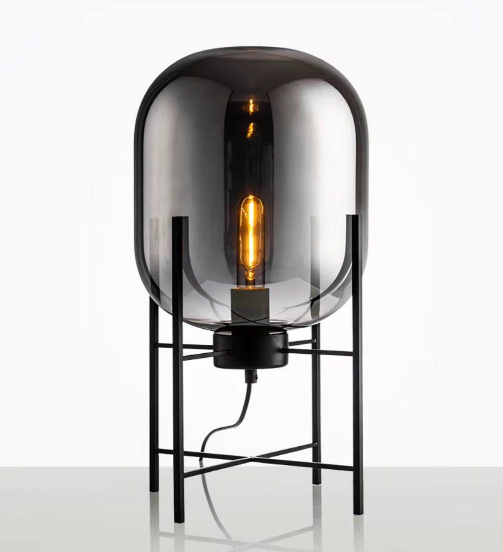 Pulpo Glass Table and Floor Lamp