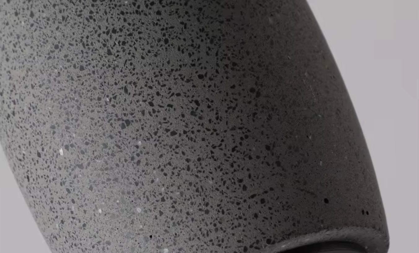 Sculpted Stone Pendant Light