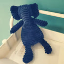 Plush corduroy squeaky dog toy animal shape durable chew toy for puppies and dogs