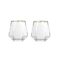 Hexagon Cocktail Glasses