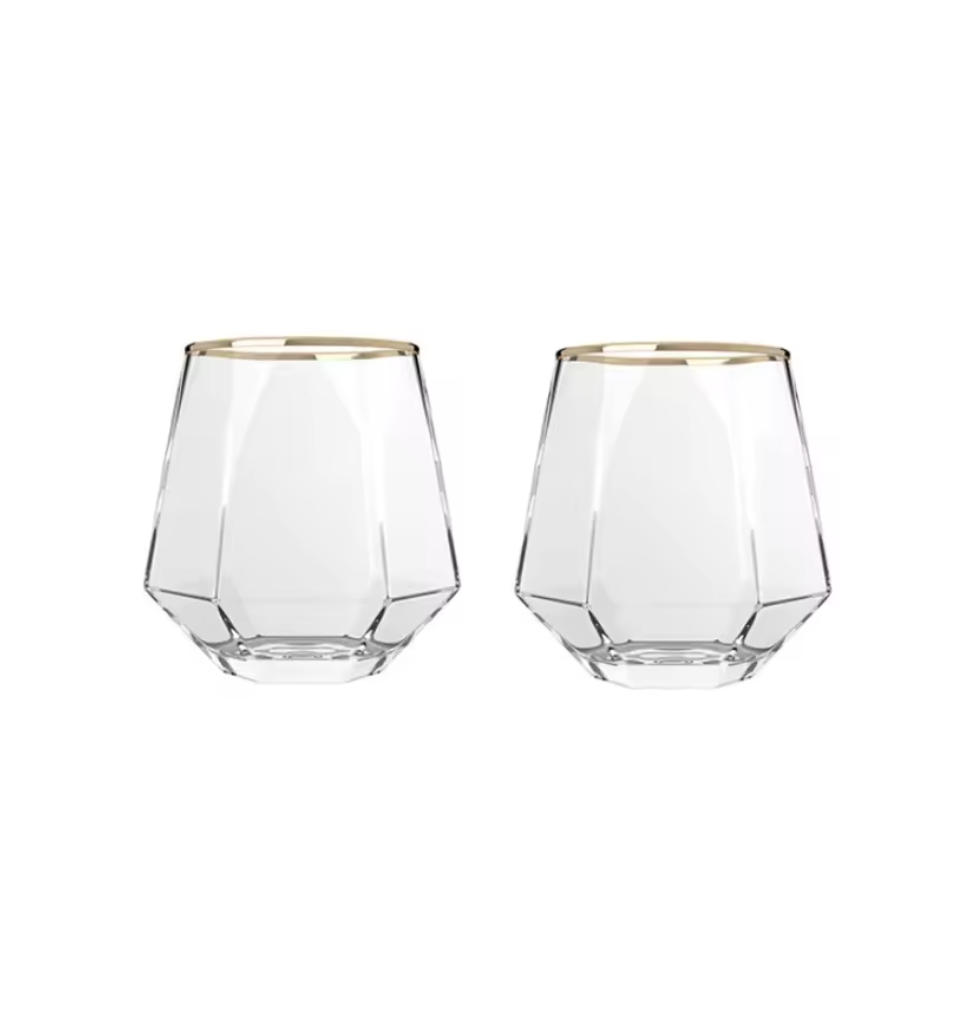 Hexagon Cocktail Glasses