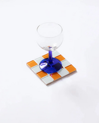Pixel Checkered Tile Coasters