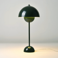Flowerpot Lacquered Metal Table Lamp - Final Sale