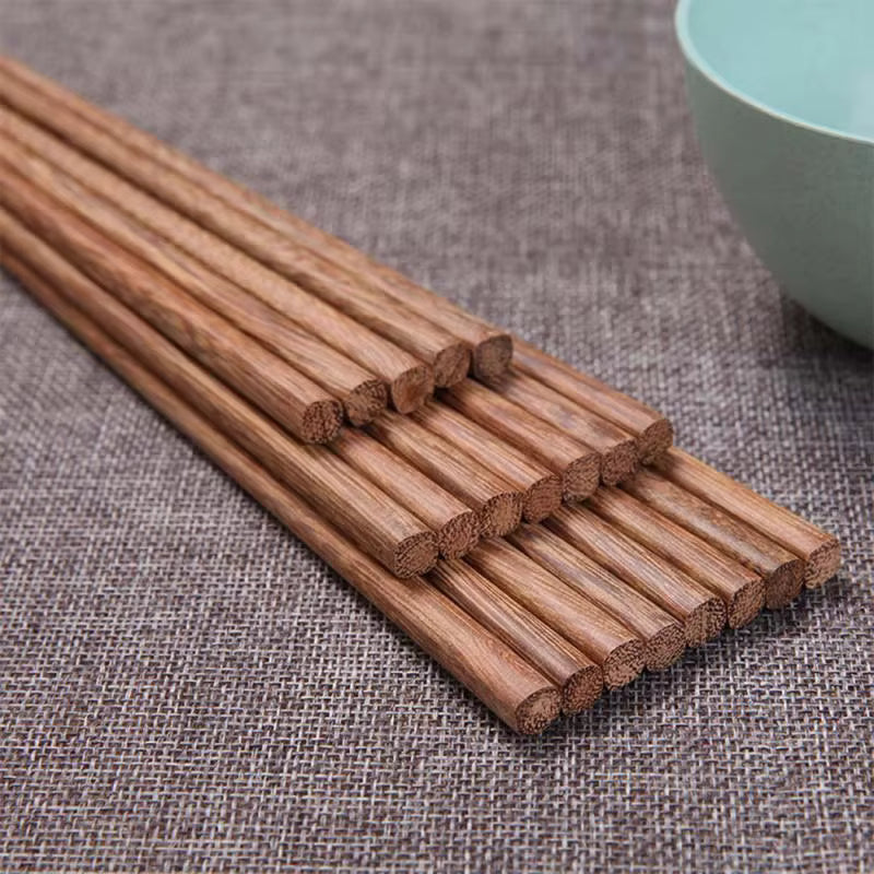 Letifly Lights & Decor - Timber Wooden Chopsticks - natural wood chopsticks set of 10 pairs