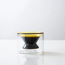 Heat Resistant High Borosilie Glass Double Layered Coffee Tea Cup Ins Sle Wine Glass Tasting Cup Water Cup AroN Colored-Letifly Lights and Decor