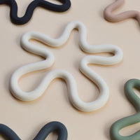 wave silicone heat resistant coaster non-slip pot holder modern kitchen mat