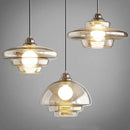 Apollo Aura Lamp Cognac glass pendant light retro layered chandelier modern kitchen island lamp