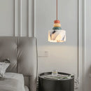Luxury stone pendant lamp natural marble LED chandelier light