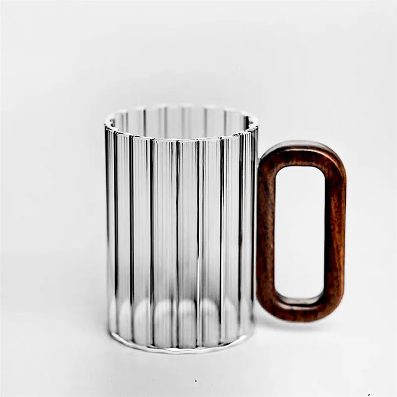 Walnut Loop Glass Coffee Mug  Letifly Lights & Decor