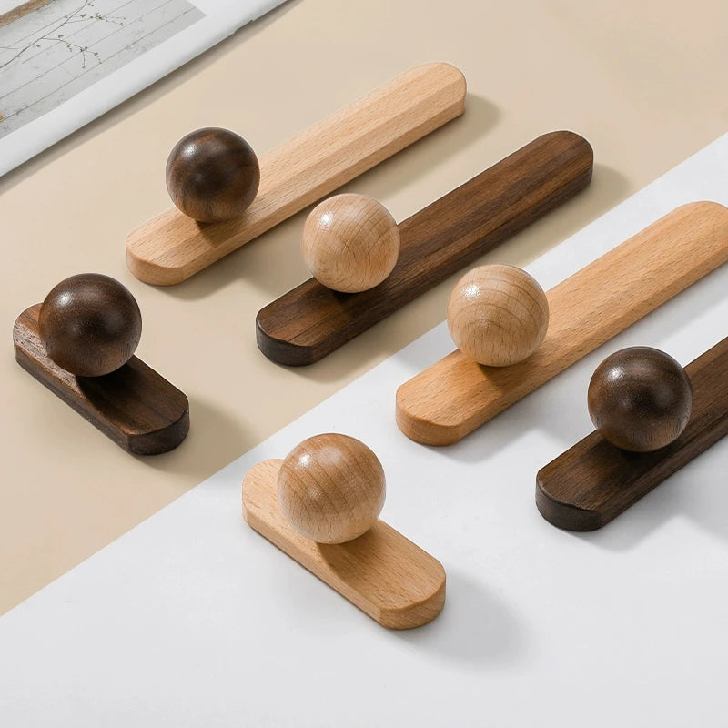 Hemisphere Cabinet Wood Pulls