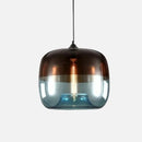 gradient glass pendant lamp ombré hand-blown LED hanging light