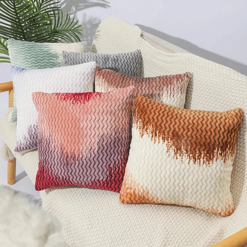 Velour Fade Plush Pillow Covers – Set of 2