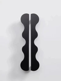 Brass Wave Shape Cabinet Handles Modern Drawer Pulls Gold/Black Furniture Handles for Kitchen Wardrobe Door-Letifly Lights and Decor