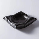 Creative pillow ceramic cold dish, high-end hotel artistic tableware, Cushion Contour Bowl for modern sculptural plating