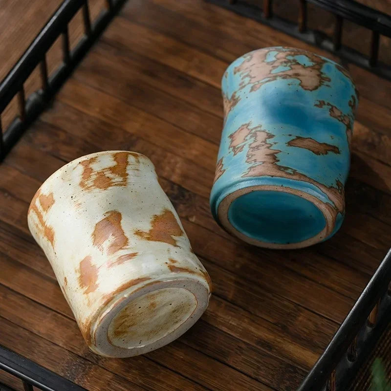 Coarse Pottery Coffee Cup rustic japanese ceramic coffee cup handmade pottery espresso mug