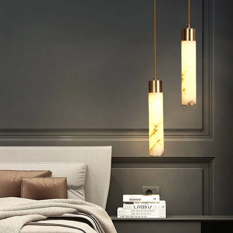 Marble Pillar Pendant Light