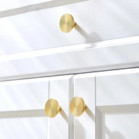 Brass Swirl Design Furniture Knobs Gold Single Hole Pulls Modern Wardrobe Kitchen Cabinet Bar Dresser Drawer Handles-Letifly Lights and Decor