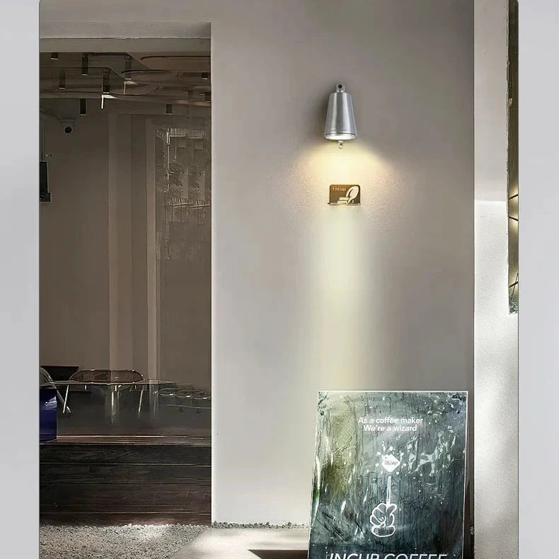 Bell Housing Lamp Indoor outdoor aluminum LED wall light modern bell wall sconce