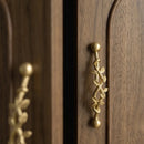Santaya Brushed Brass Handles Vine-shaped for Kitchen Cabinets Bedroom Wardrobe Drawer Knobs and Furniture Handle-Letifly Lights and Decor
