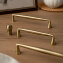 Letifly Lights & Decor - Sutton Brass Cabinet Pull - Slim antique brass cabinet handle with 128 mm mounting pitch