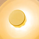 Halo Shade Sconce Japanese Retro Irregular Shape Glass Wall Lights Modern Nordic Bedroom Living Room Board Wall Lamp Entrance Lighting Home Decor LED