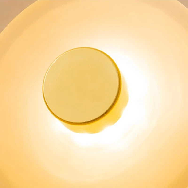 Halo Shade Sconce Japanese Retro Irregular Shape Glass Wall Lights Modern Nordic Bedroom Living Room Board Wall Lamp Entrance Lighting Home Decor LED