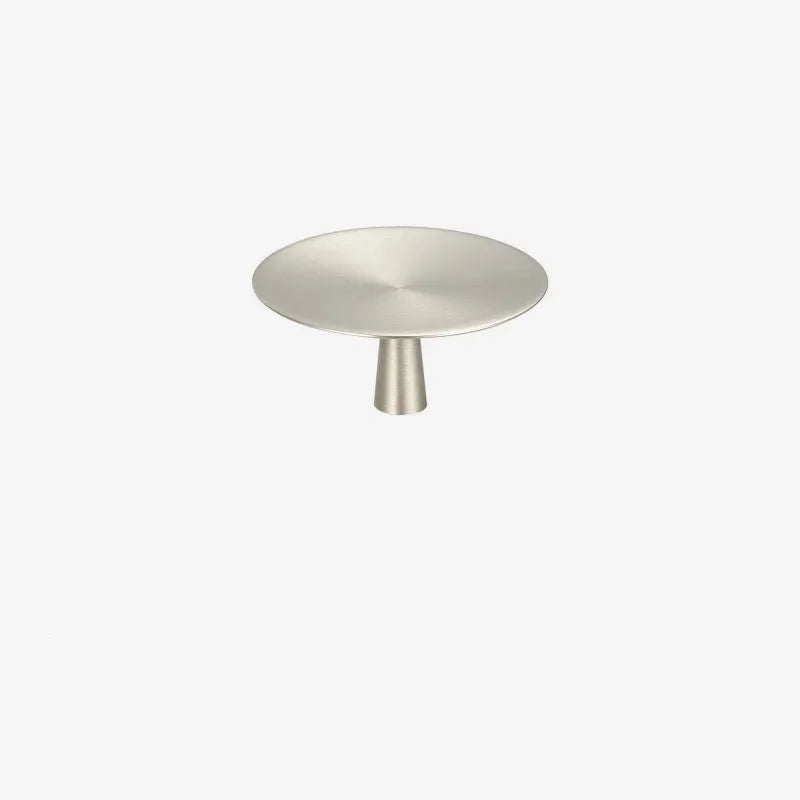 Letifly Lights & Decor - Soren Disc Cabinet Knob - Solid brass round cabinet knob with disc-shaped face in multiple finishes