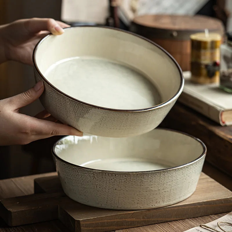 Vintage Ceramic Deep Dish Bowl