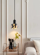 Carrara Eclipse Lamp Luxury Black Round Natural Stone Pendant Lamp High-end Bedroom Bedside LED Chandelier Living room Decoration Home Hanging Lights