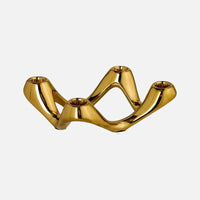 Serpentine Ceramic Candelabra