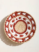 Seagrass wall decor boho handwoven natural rustic modern wall basket art