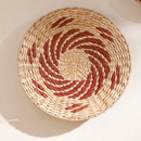 Seagrass wall decor boho handwoven natural rustic modern wall basket art