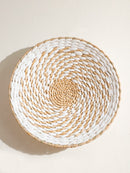 Seagrass wall decor boho handwoven natural rustic modern wall basket art