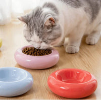 Ceramic Cat Food Water Bowl Anti Vomiting Anti Slip Pet Feeder Dish Easy Clean Anti-flip Pet Food Basin Pet Supplies-Letifly Lights and Decor