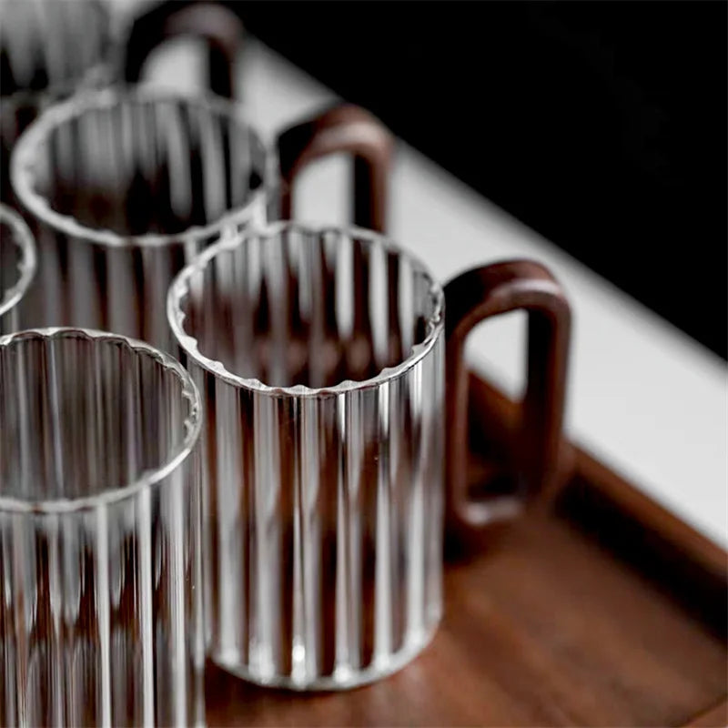 Walnut Loop Glass Coffee Mug – Letifly Lights & Decor
