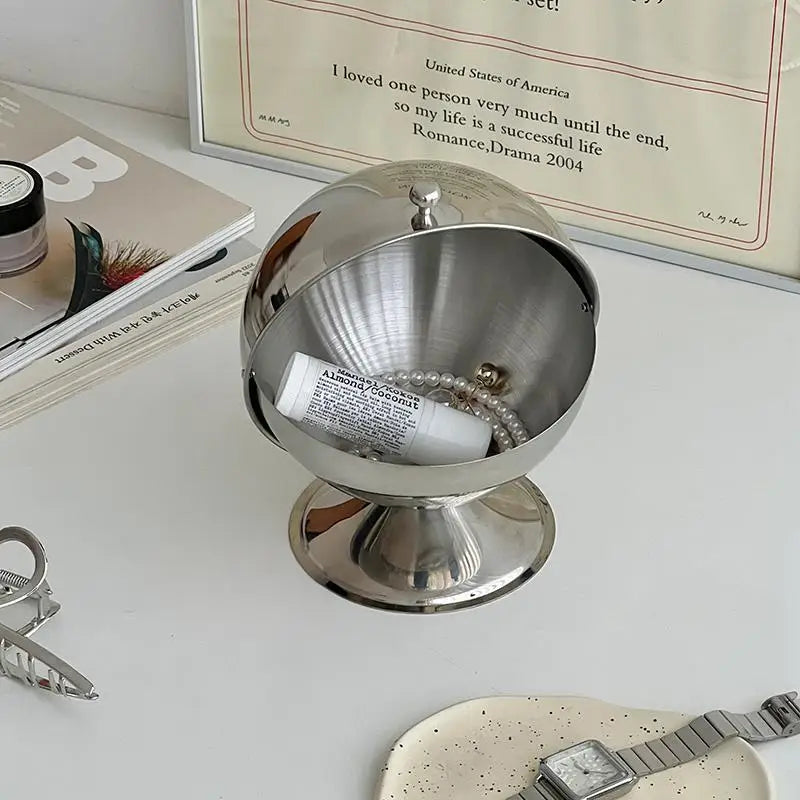 Stainless Steel Flip Top Storage Box Coffee Capsule Organizer Desktop Dispenser Candy Container Multifunctional Can Home Decor-Letifly Lights and Decor