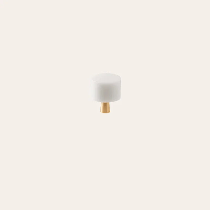 Brass Marble Crystal Stone Furniture Handles White Green Long Round Pulls Cupboard Dresser Drawer Cabinet Knobs-Letifly Lights and Decor