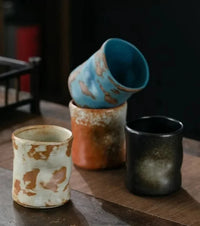 Coarse Pottery Coffee Cup rustic japanese ceramic coffee cup handmade pottery espresso mug