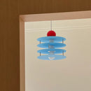 Disc-O Drop Pendant Lamp colorful acrylic bauhaus pendant lamp multilayer disc design dopamine decor